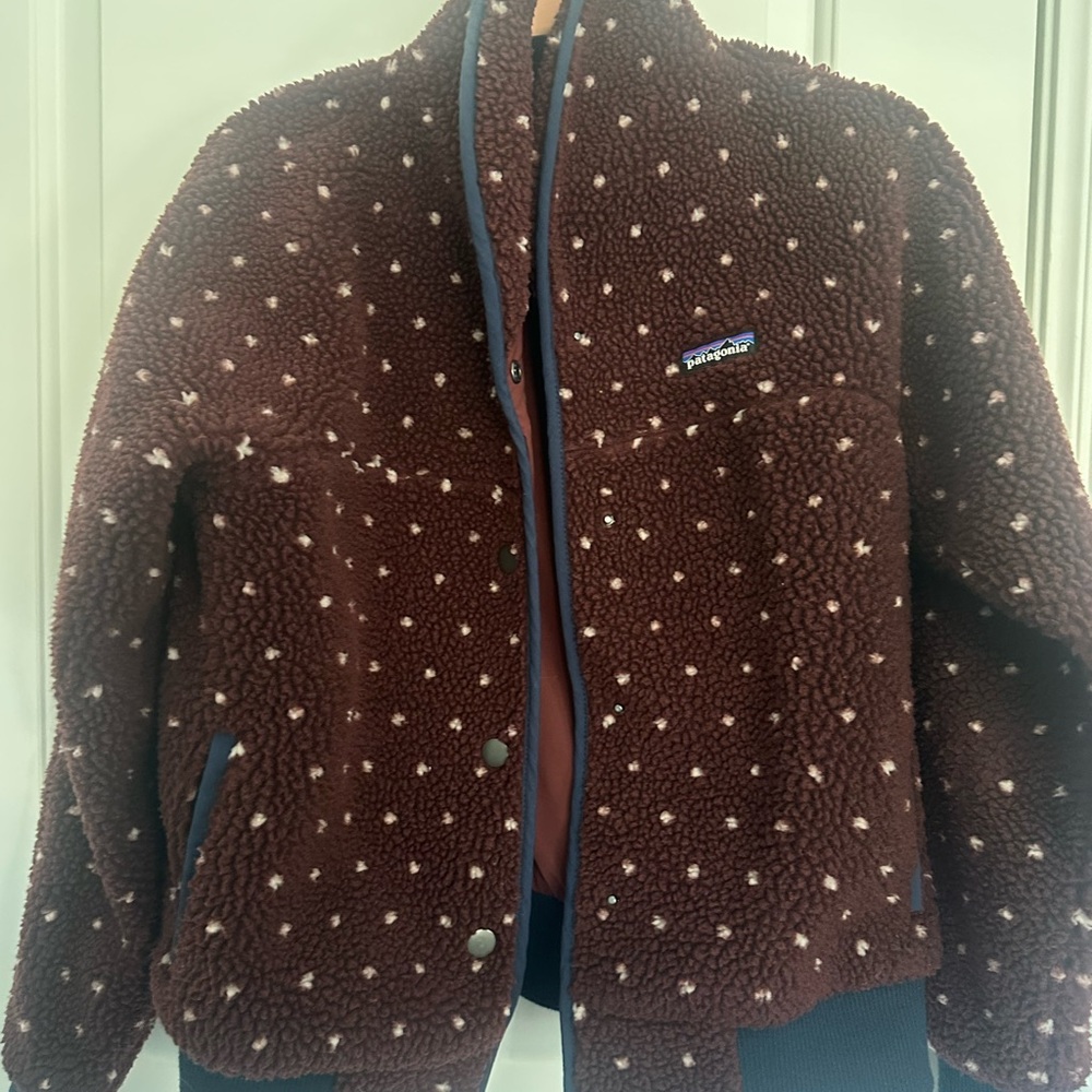 Patagonia Chocolate Fleece with Dots